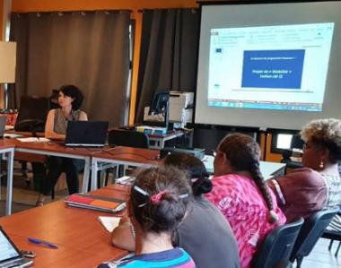 Des ateliers de sensibilisation au programme Erasmus+ se sont tenus à Lifou le 26 juin.