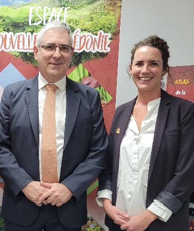 De gauche à droite, la ministre en charge des affaires multiculturelles Zoe Bettison, le délégué pour la Nouvelle-Calédonie en Australie à Canberra, Yves Lafoy, la directrice de l’Alliance française d’Adélaïde, Raphaëlle Delaunay.