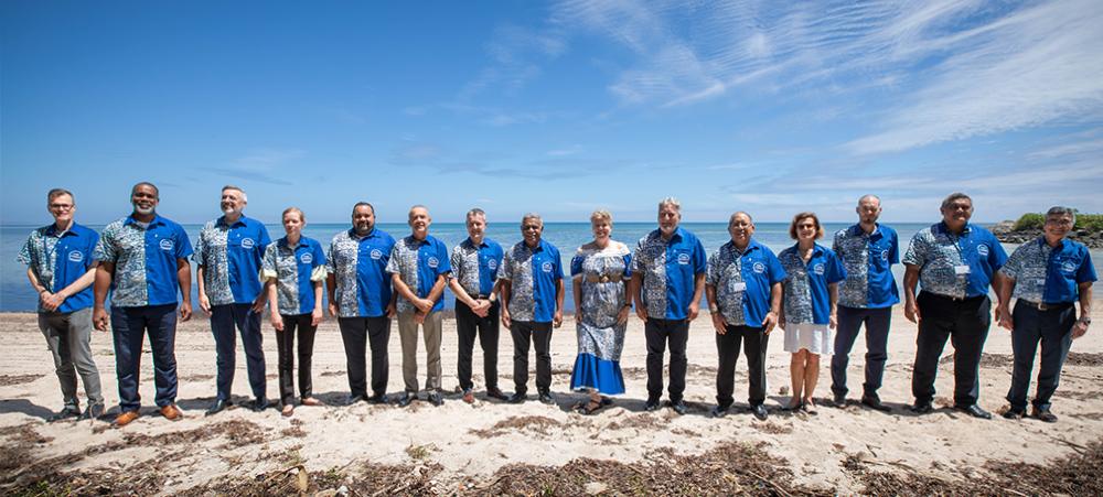 La photo officielle des chefs des délégations avec les tenues créées spécialement à l’occasion du forum.