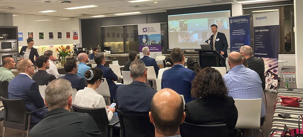 In person or by videoconference, many entrepreneurs participated in the event organized in Brisbane.