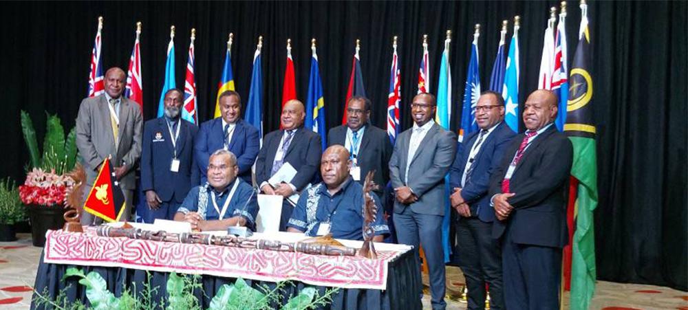 Papua New Guinea chaired the event from Port Moresby Papua New Guinea chaired the event from Port Moresby